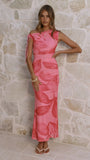 Seona Maxi Dress Pink Floral