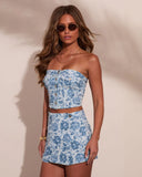 Dream Petal Floral Tube Crop Top