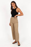 Parson Wide Leg Pant Taupe