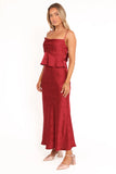 Belle Two Piece Set Burgundy