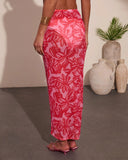 Senelle Floral Print Cover Up Maxi Skirt