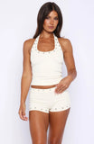 Lost Souls Halter Top Cream
