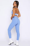 Form Leggings Blueberry White