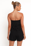 Kristia Strapless Romper Black