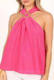 Jilly Halter Top Hot Pink