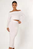 Charlotte Knitted Set White