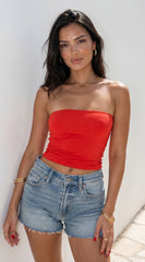 Mila Tube Top Red