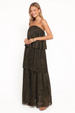 Bloom Strapless Maxi Dress Black