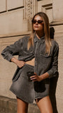 Rollas Classic Denim Shirt Black Stone