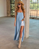 Chelsee Chambray Maxi Top