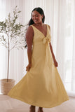 Archer Midi Dress Butter Yellow