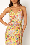 Clement Wrap Midi Dress Tropical