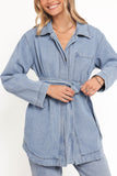 Donovan Denim Tie Jacket Light Denim
