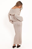 Indya Knit Skirt Oatmeal