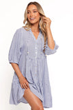 Arden Mini Dress Blue Stripe