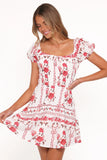 Jorja Mini Dress Red Rose