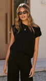 Robin Off Shoulder Top Black
