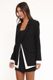 Melissa Layered Blazer Black