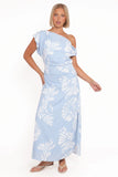 Apryl Midi Dress Shell Print