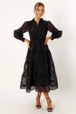 Neve Long Sleeve Maxi Dress Black