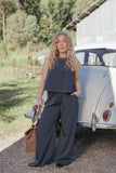 Elijah Pants Navy White Stripe