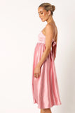 Teagan Bow Back Midi Dress Soft Pink