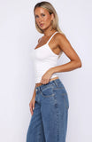 Get Even Tank Top White