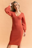 Caledonia Dress Rust