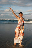 Marie Halterneck Maxi Dress Multi