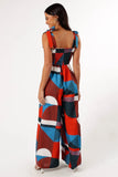 Wrenley Jumpsuit Blue Geo