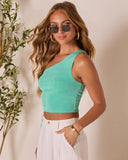 Aevra One Shoulder Drawstring Top