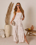 Nalina Strapless Waist Tie Jumpsuit