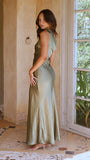 Auria Off Shoulder Maxi Dress Olive