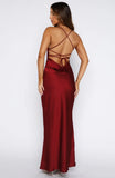 Its Not The Same Maxi Dress Burgundy