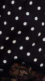 Makoa Lace Shorts Black White Polka