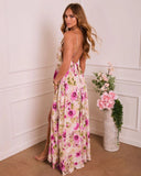 Blooming Muse Plunging Floral Maxi Dress