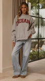 Indiana Crewneck Sweater Grey