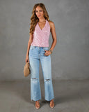City Darling Sequin Halter Neck Top