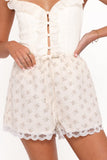 Ashlee Shorts White Floral
