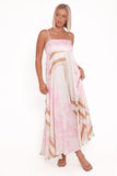 Elanor Maxi Dress Pink Print