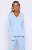 Bridal Party Long Sleeve Pyjama Set Baby Blue
