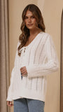 Georgia Knit Top White