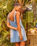 Easy Living Denim Shift Mini Dress