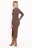 Laney Long Sleeve Midi Dress Olive