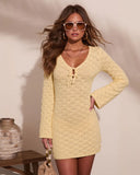 Sun Tide Crochet Cover Up Mini Dress