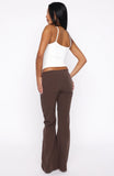 Getting You Close Pants Chocolate Pinstripe