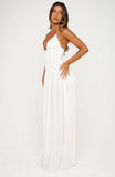 Sultry Shore Broderie Maxi Dress Off White