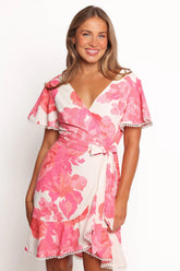 Jem Mini Dress Pink Floral