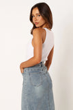 Emily Rib Top White