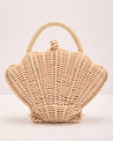Tropical Coast Raffia Seashell Bag